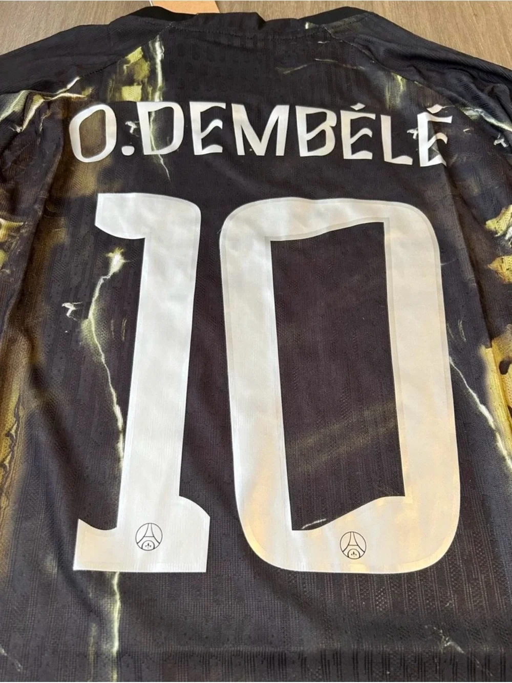 Jordan O. Dembélé #10 Black and Gold Soccer Jersey